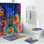 Torres Strait Islanders Sea Turtle Bathroom Set Indigenous Tribal Peace Art Cultural Headdress Motif