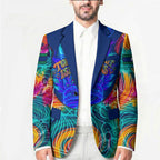 Torres Strait Islanders Sea Turtle Blazer Indigenous Tribal Peace Art Cultural Headdress Motif