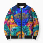 Torres Strait Islanders Sea Turtle Bomber Puffer Jacket Indigenous Tribal Peace Art Cultural Headdress Motif