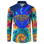 Torres Strait Islanders Sea Turtle Button Sweatshirt Indigenous Tribal Peace Art Cultural Headdress Motif