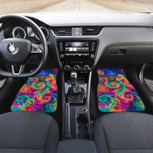 Torres Strait Islanders Sea Turtle Car Mats Indigenous Tribal Peace Art Cultural Headdress Motif