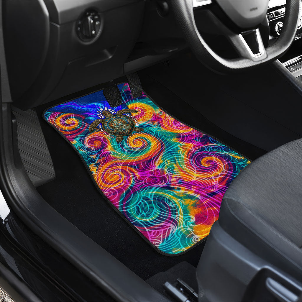 Torres Strait Islanders Sea Turtle Car Mats Indigenous Tribal Peace Art Cultural Headdress Motif