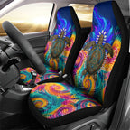 Torres Strait Islanders Sea Turtle Car Seat Cover Indigenous Tribal Peace Art Cultural Headdress Motif