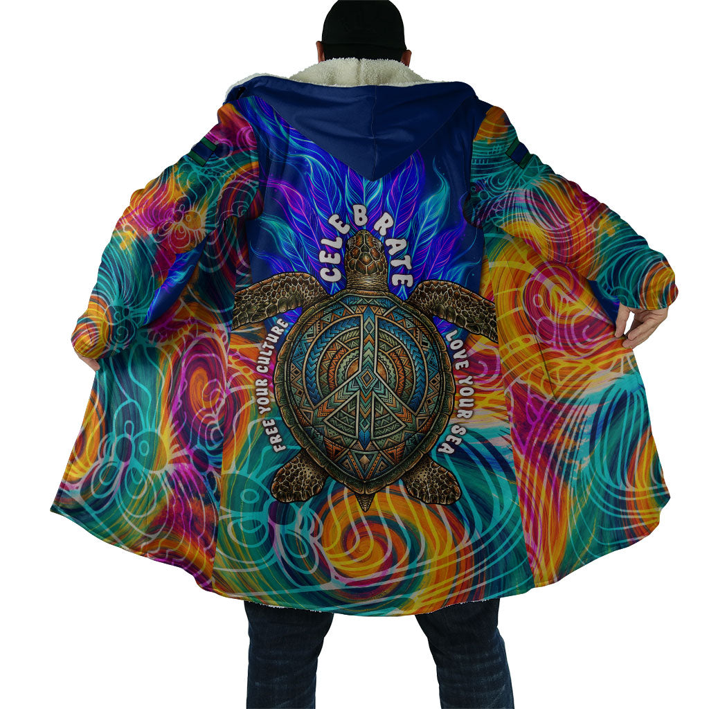 Torres Strait Islanders Sea Turtle Cloak Indigenous Tribal Peace Art Cultural Headdress Motif