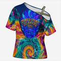 Torres Strait Islanders Sea Turtle Cross Shoulder Shirt Indigenous Tribal Peace Art Cultural Headdress Motif
