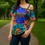 Torres Strait Islanders Sea Turtle Cross Shoulder Shirt Indigenous Tribal Peace Art Cultural Headdress Motif