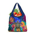 Torres Strait Islanders Sea Turtle Grocery Bag Indigenous Tribal Peace Art Cultural Headdress Motif