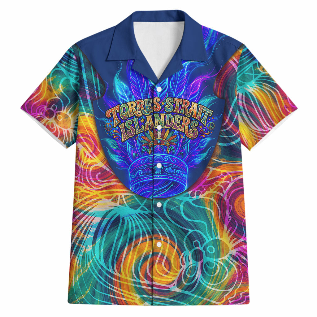 Torres Strait Islanders Sea Turtle Hawaiian Shirt Indigenous Tribal Peace Art Cultural Headdress Motif