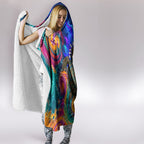 Torres Strait Islanders Sea Turtle Hooded Blanket Indigenous Tribal Peace Art Cultural Headdress Motif
