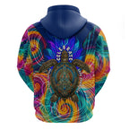 Torres Strait Islanders Sea Turtle Hoodie Indigenous Tribal Peace Art Cultural Headdress Motif