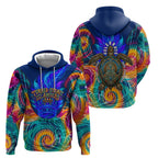 Torres Strait Islanders Sea Turtle Hoodie Indigenous Tribal Peace Art Cultural Headdress Motif
