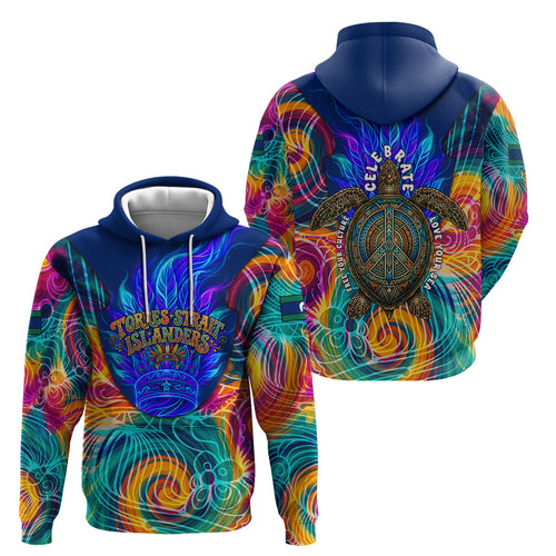 Torres Strait Islanders Sea Turtle Hoodie Indigenous Tribal Peace Art Cultural Headdress Motif