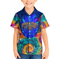 Torres Strait Islanders Sea Turtle Kid Hawaiian Shirt Indigenous Tribal Peace Art Cultural Headdress Motif