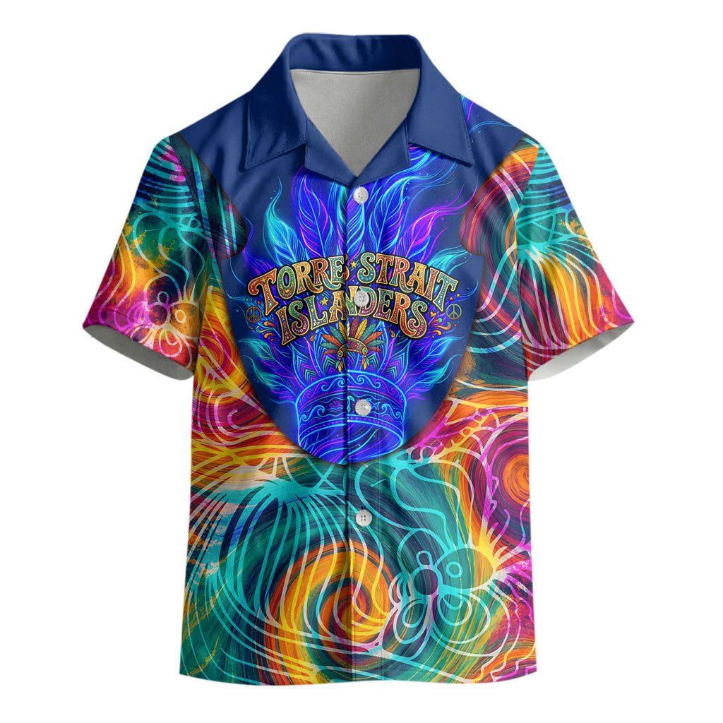 Torres Strait Islanders Sea Turtle Kid Hawaiian Shirt Indigenous Tribal Peace Art Cultural Headdress Motif