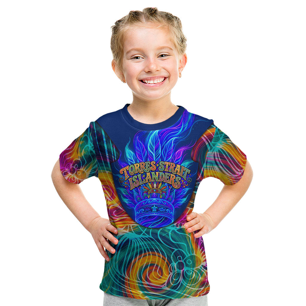 Torres Strait Islanders Sea Turtle Kid T Shirt Indigenous Tribal Peace Art Cultural Headdress Motif