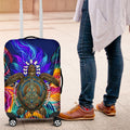 Torres Strait Islanders Sea Turtle Luggage Cover Indigenous Tribal Peace Art Cultural Headdress Motif