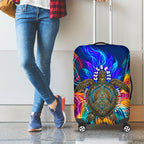 Torres Strait Islanders Sea Turtle Luggage Cover Indigenous Tribal Peace Art Cultural Headdress Motif