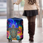 Torres Strait Islanders Sea Turtle Luggage Cover Indigenous Tribal Peace Art Cultural Headdress Motif