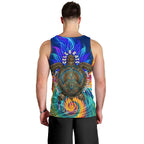 Torres Strait Islanders Sea Turtle Men Tank Top Indigenous Tribal Peace Art Cultural Headdress Motif