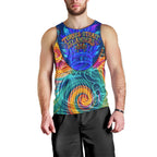 Torres Strait Islanders Sea Turtle Men Tank Top Indigenous Tribal Peace Art Cultural Headdress Motif