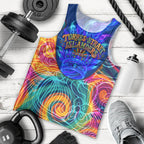 Torres Strait Islanders Sea Turtle Men Tank Top Indigenous Tribal Peace Art Cultural Headdress Motif