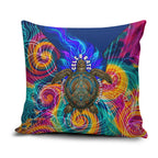 Torres Strait Islanders Sea Turtle Pillow Cover Indigenous Tribal Peace Art Cultural Headdress Motif