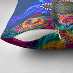 Torres Strait Islanders Sea Turtle Pillow Cover Indigenous Tribal Peace Art Cultural Headdress Motif