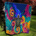 Torres Strait Islanders Sea Turtle Quilt Indigenous Tribal Peace Art Cultural Headdress Motif