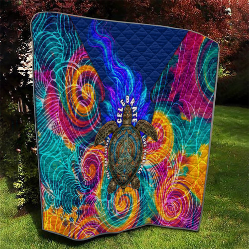 Torres Strait Islanders Sea Turtle Quilt Indigenous Tribal Peace Art Cultural Headdress Motif