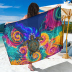 Torres Strait Islanders Sea Turtle Sarong Indigenous Tribal Peace Art Cultural Headdress Motif