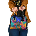 Torres Strait Islanders Sea Turtle Shoulder Handbag Indigenous Tribal Peace Art Cultural Headdress Motif