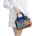 Torres Strait Islanders Sea Turtle Shoulder Handbag Indigenous Tribal Peace Art Cultural Headdress Motif