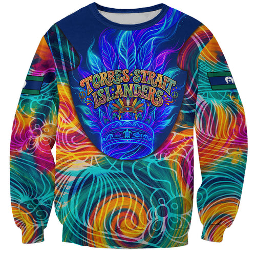 Torres Strait Islanders Sea Turtle Sweatshirt Indigenous Tribal Peace Art Cultural Headdress Motif