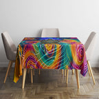 Torres Strait Islanders Sea Turtle Tablecloth Indigenous Tribal Peace Art Cultural Headdress Motif