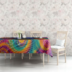 Torres Strait Islanders Sea Turtle Tablecloth Indigenous Tribal Peace Art Cultural Headdress Motif