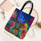 Torres Strait Islanders Sea Turtle Tote Bag Indigenous Tribal Peace Art Cultural Headdress Motif