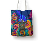 Torres Strait Islanders Sea Turtle Tote Bag Indigenous Tribal Peace Art Cultural Headdress Motif