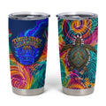 Torres Strait Islanders Sea Turtle Tumbler Cup Indigenous Tribal Peace Art Cultural Headdress Motif