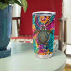 Torres Strait Islanders Sea Turtle Tumbler Cup Indigenous Tribal Peace Art Cultural Headdress Motif