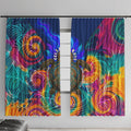 Torres Strait Islanders Sea Turtle Window Curtain Indigenous Tribal Peace Art Cultural Headdress Motif