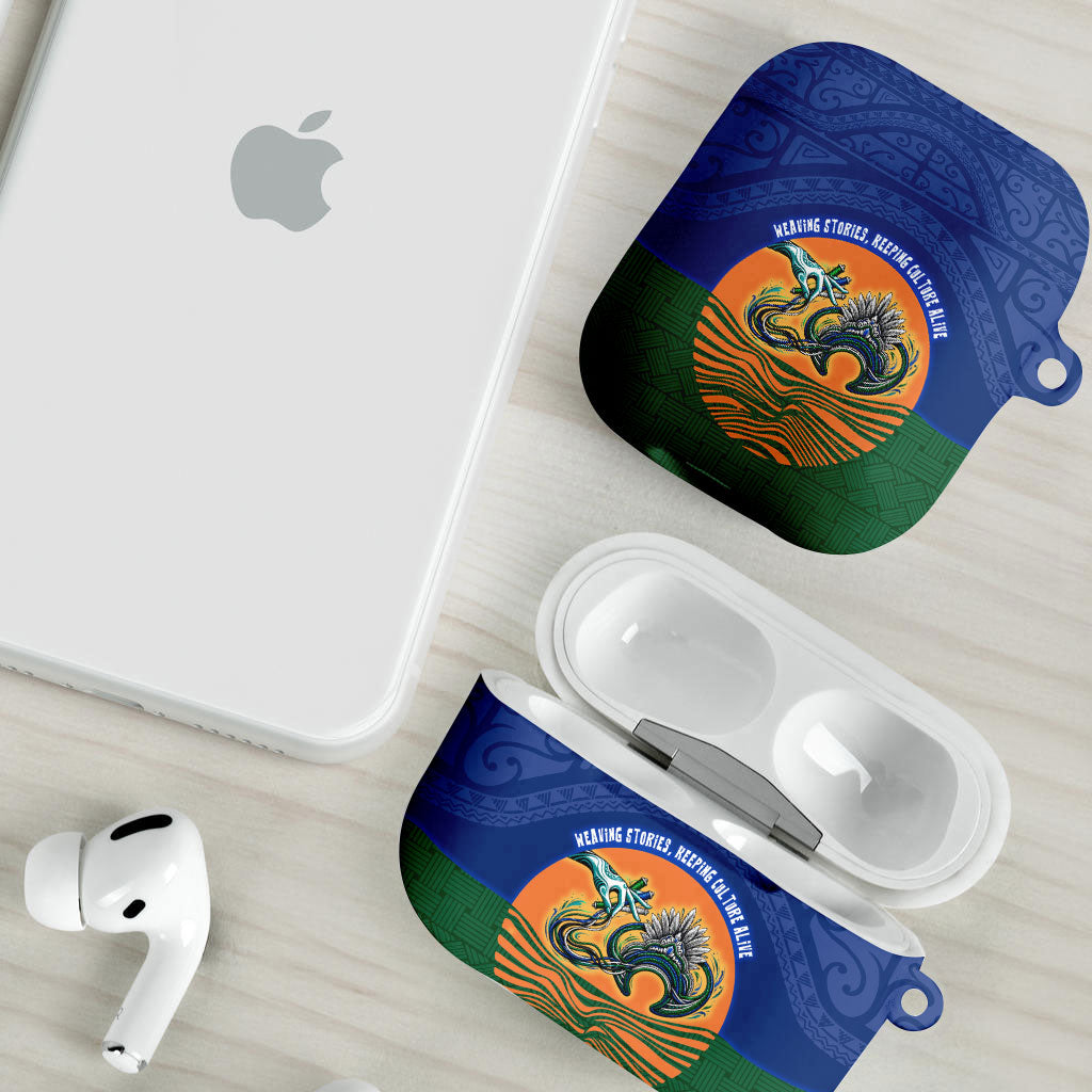 Torres Strait Islanders Day Traditional Dhari Headdress AirPods Case Indigenous Australian Tribal Weaving Pattern Culture