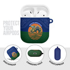 Torres Strait Islanders Day Traditional Dhari Headdress AirPods Case Indigenous Australian Tribal Weaving Pattern Culture
