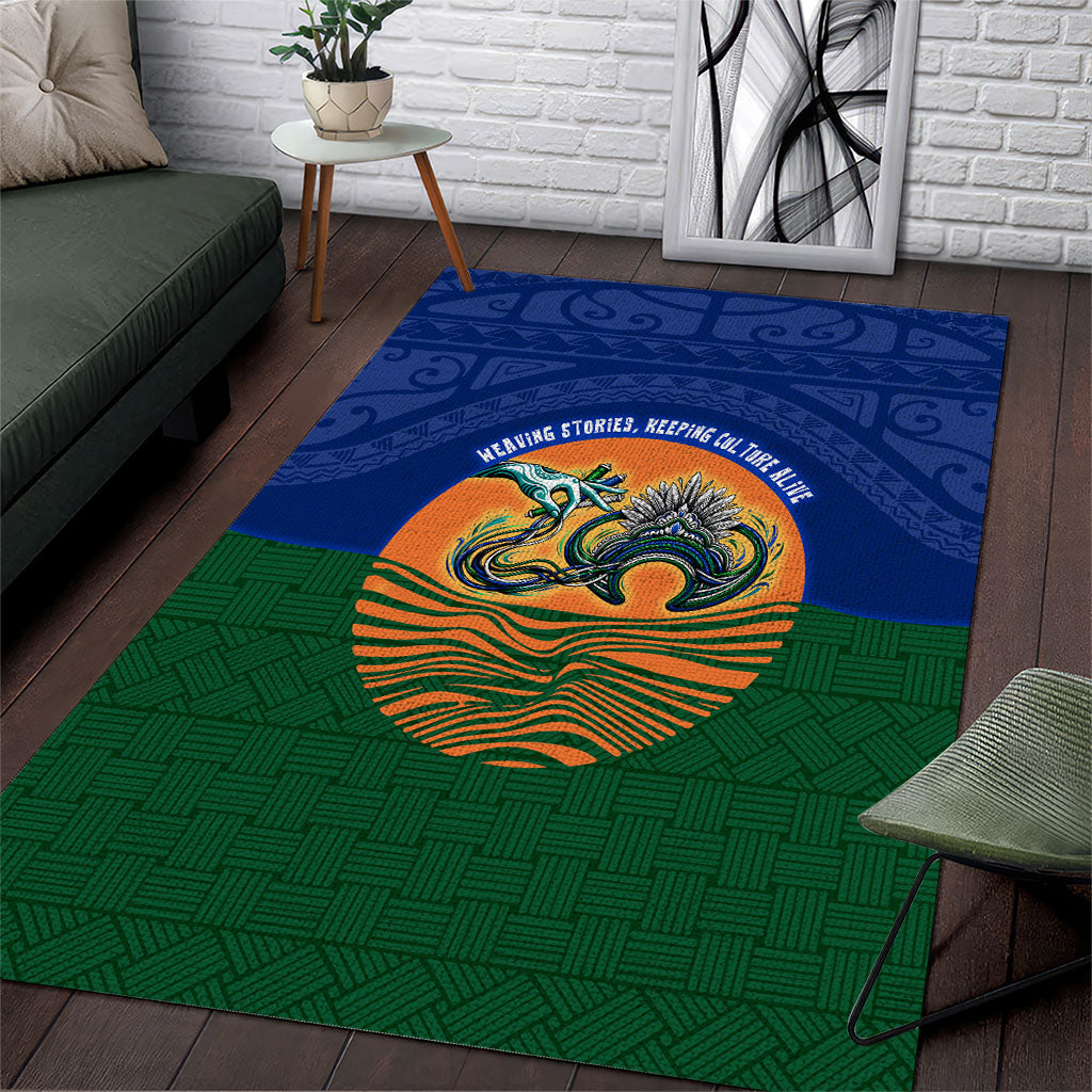Torres Strait Islanders Day Traditional Dhari Headdress Area Rug Indigenous Australian Tribal Weaving Pattern Culture