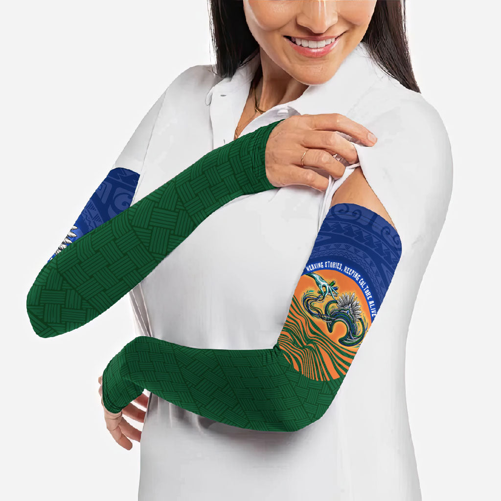 Torres Strait Islanders Day Traditional Dhari Headdress Arm Sleeves Indigenous Australian Tribal Weaving Pattern Culture
