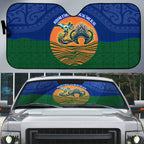 Torres Strait Islanders Day Traditional Dhari Headdress Auto Sun Shade Indigenous Australian Tribal Weaving Pattern Culture