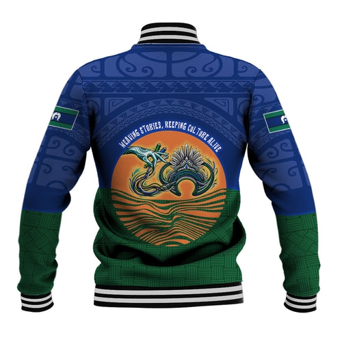 Torres Strait Islanders Day Traditional Dhari Headdress Baseball Jacket Indigenous Australian Tribal Weaving Pattern Culture