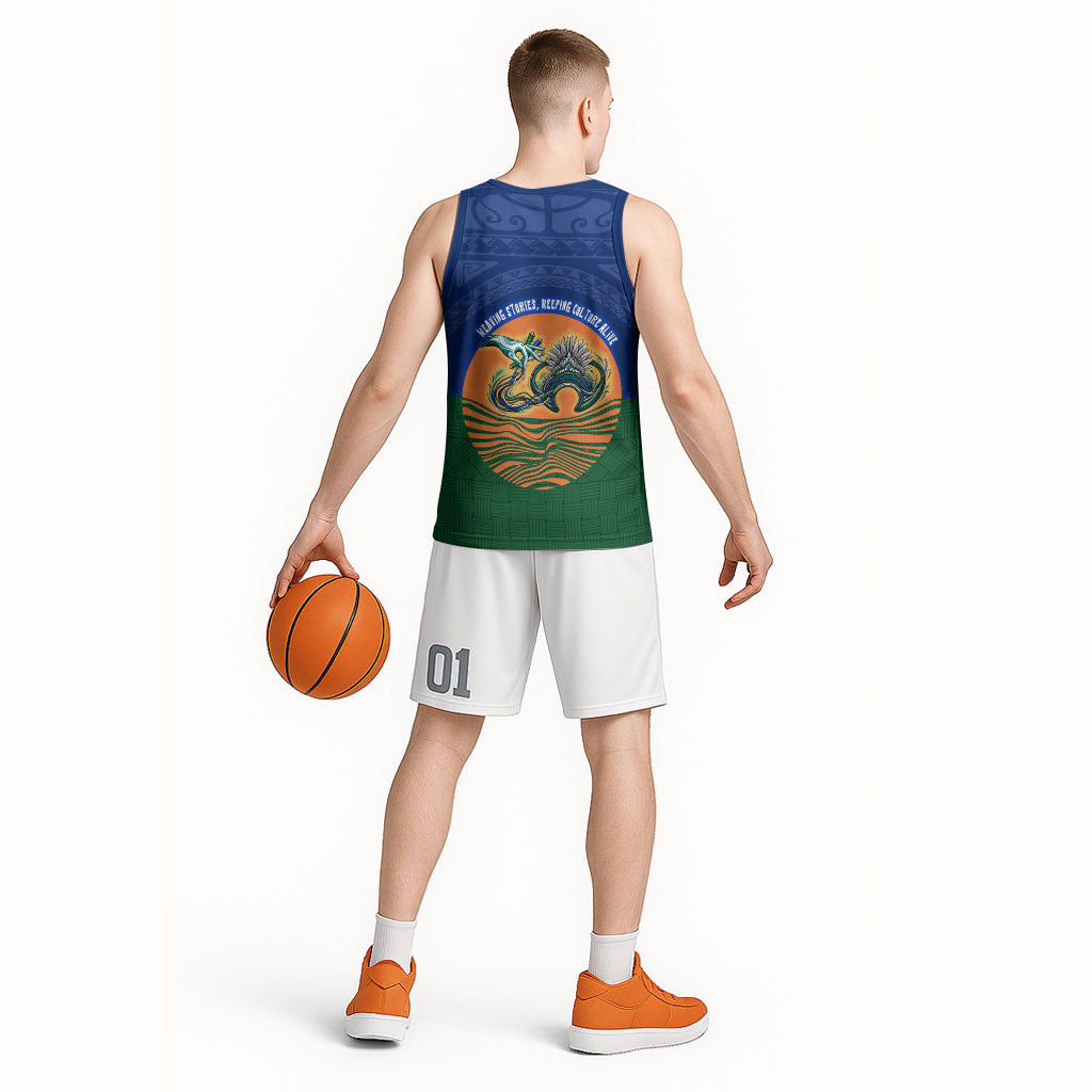 Torres Strait Islanders Day Traditional Dhari Headdress Basketball Jersey Indigenous Australian Tribal Weaving Pattern Culture