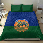 Torres Strait Islanders Day Traditional Dhari Headdress Bedding Set Indigenous Australian Tribal Weaving Pattern Culture