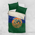 Torres Strait Islanders Day Traditional Dhari Headdress Bedding Set Indigenous Australian Tribal Weaving Pattern Culture