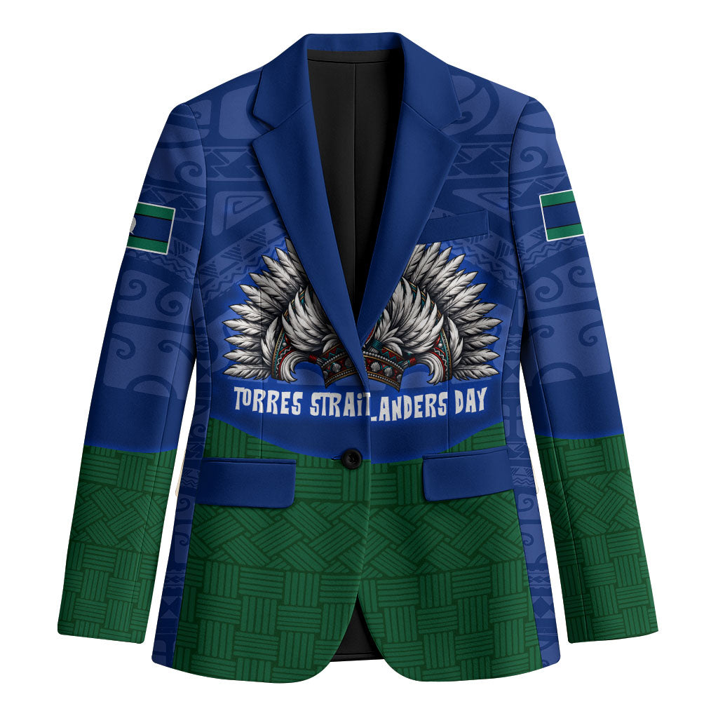 Torres Strait Islanders Day Traditional Dhari Headdress Blazer Indigenous Australian Tribal Weaving Pattern Culture